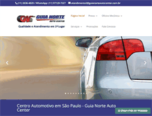 Tablet Screenshot of guianorteautocenter.com.br